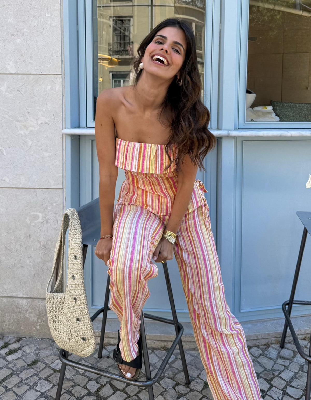 MISS MONDAY | GESTREEPTE SET