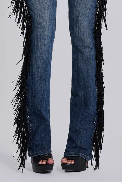 MISS MONDAY | JEANS MIT FRANSEN
