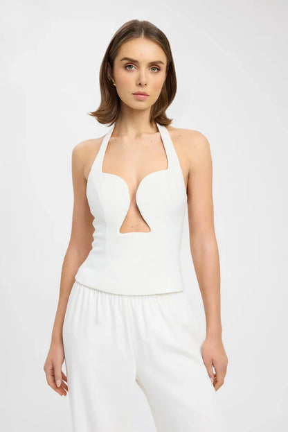 MISS MONDAY | DEEP CUT-OUT HALTERNECK