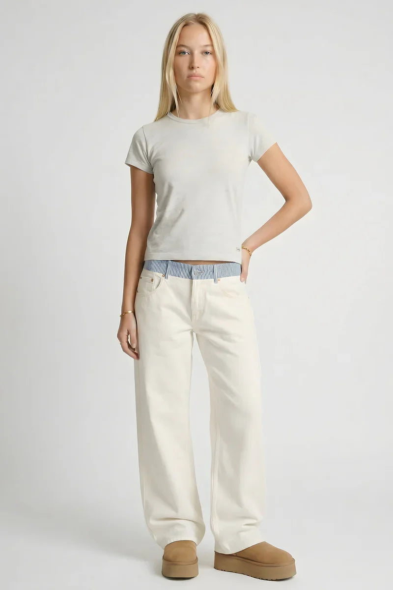 MISS MONDAY | JEANS MARINA A GAMBA LARGA