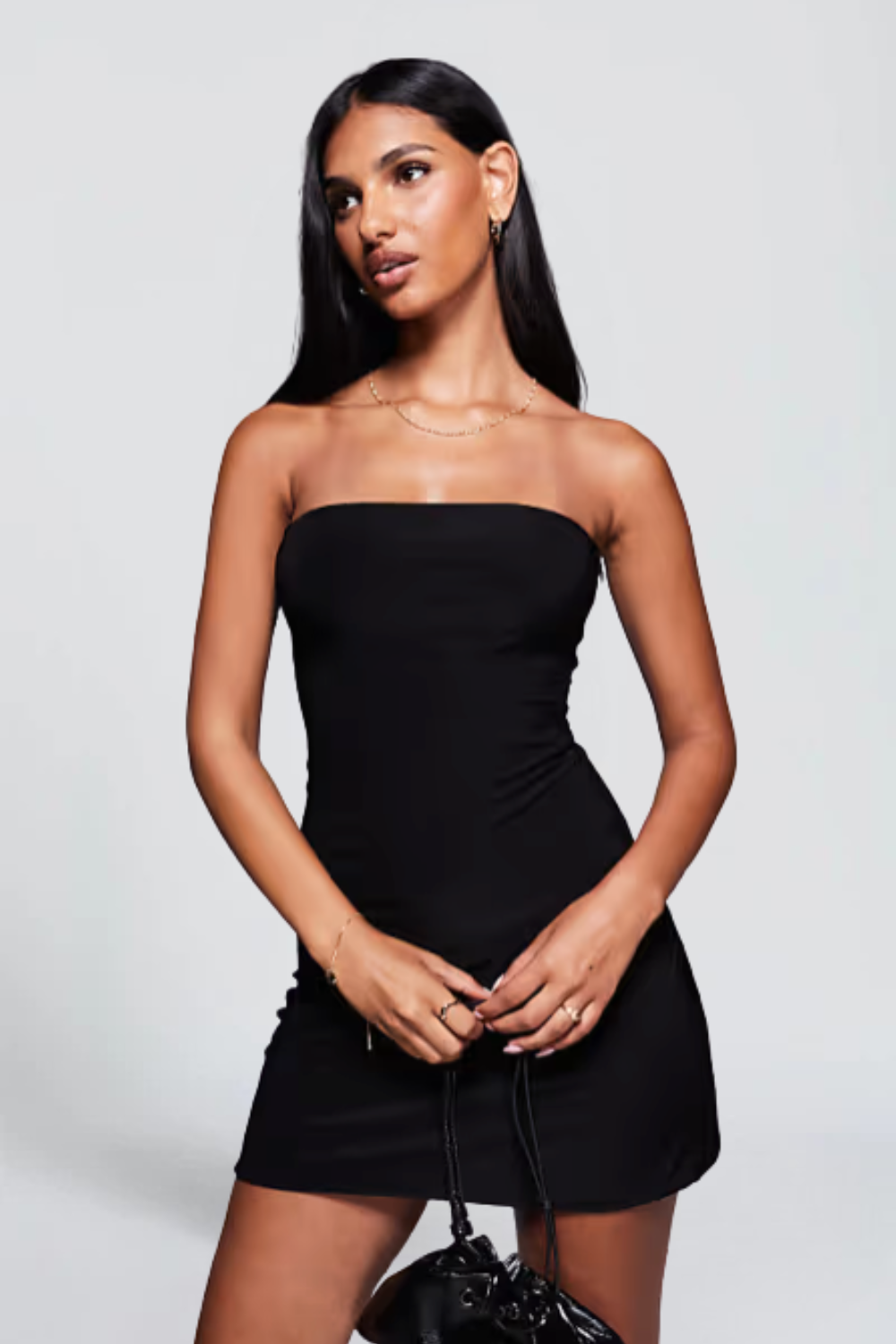 MISS MONDAY | BLACK BANDAGE MINI DRESS