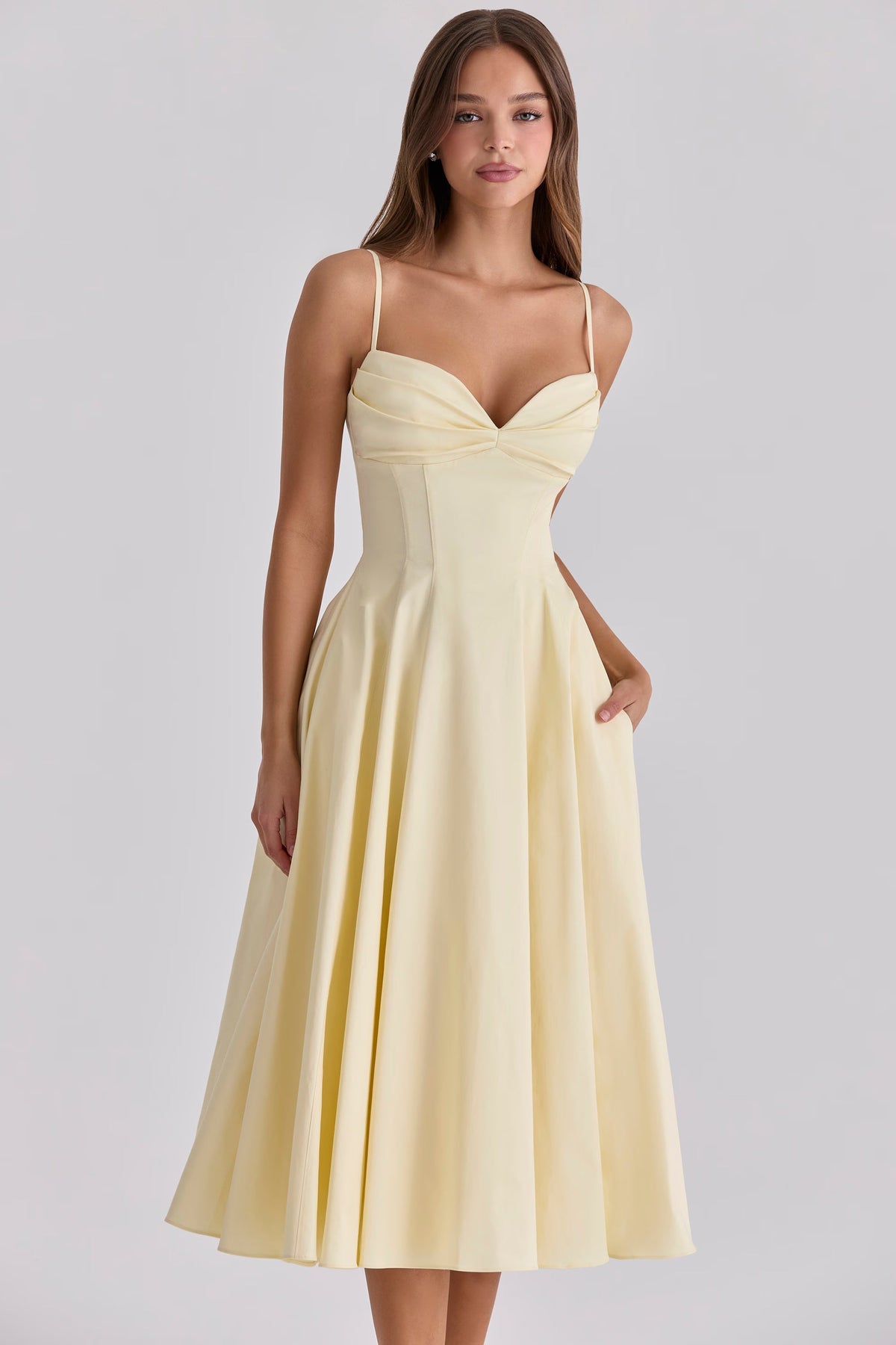 MISS MONDAY | SUKIENKA MIDI LEMON