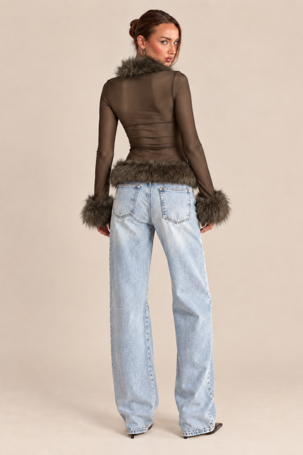 MISS MONDAY | TOP TRASPARENTE FERRYHILL FUR