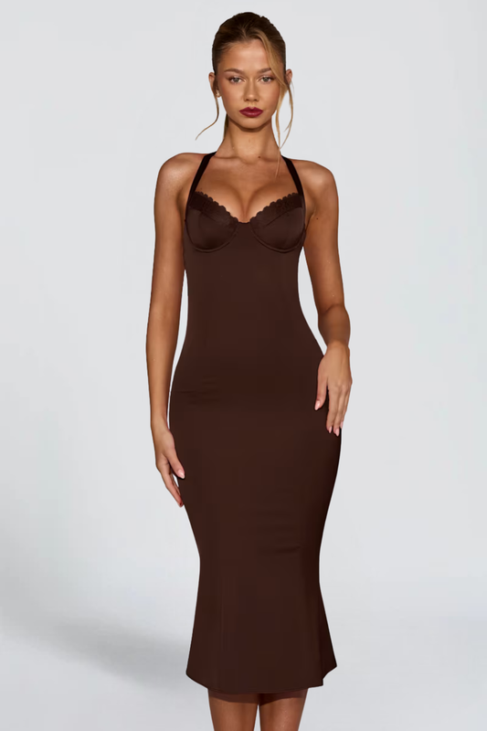MISS MONDAY | MIDI ABITO ELYRA SATIN