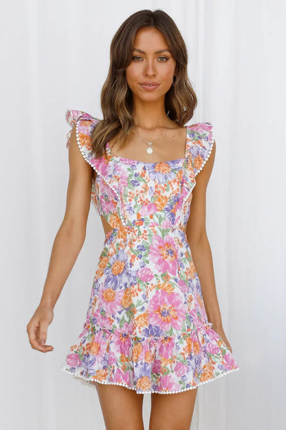 MISS MONDAY | FOREVER FLORAL MINI DRESS