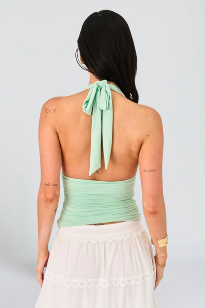 MISS MONDAY | MINT HALTER TOP