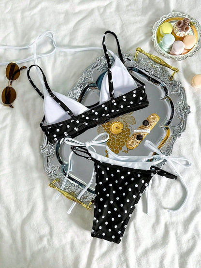 MISS MONDAY | GEPUNKTETES BIKINI-SET