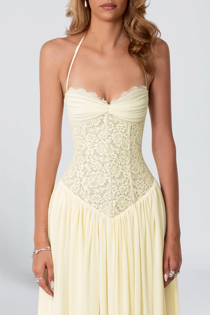 MISS MONDAY | MAXIKLEID SOLÈNE LACE CORSET