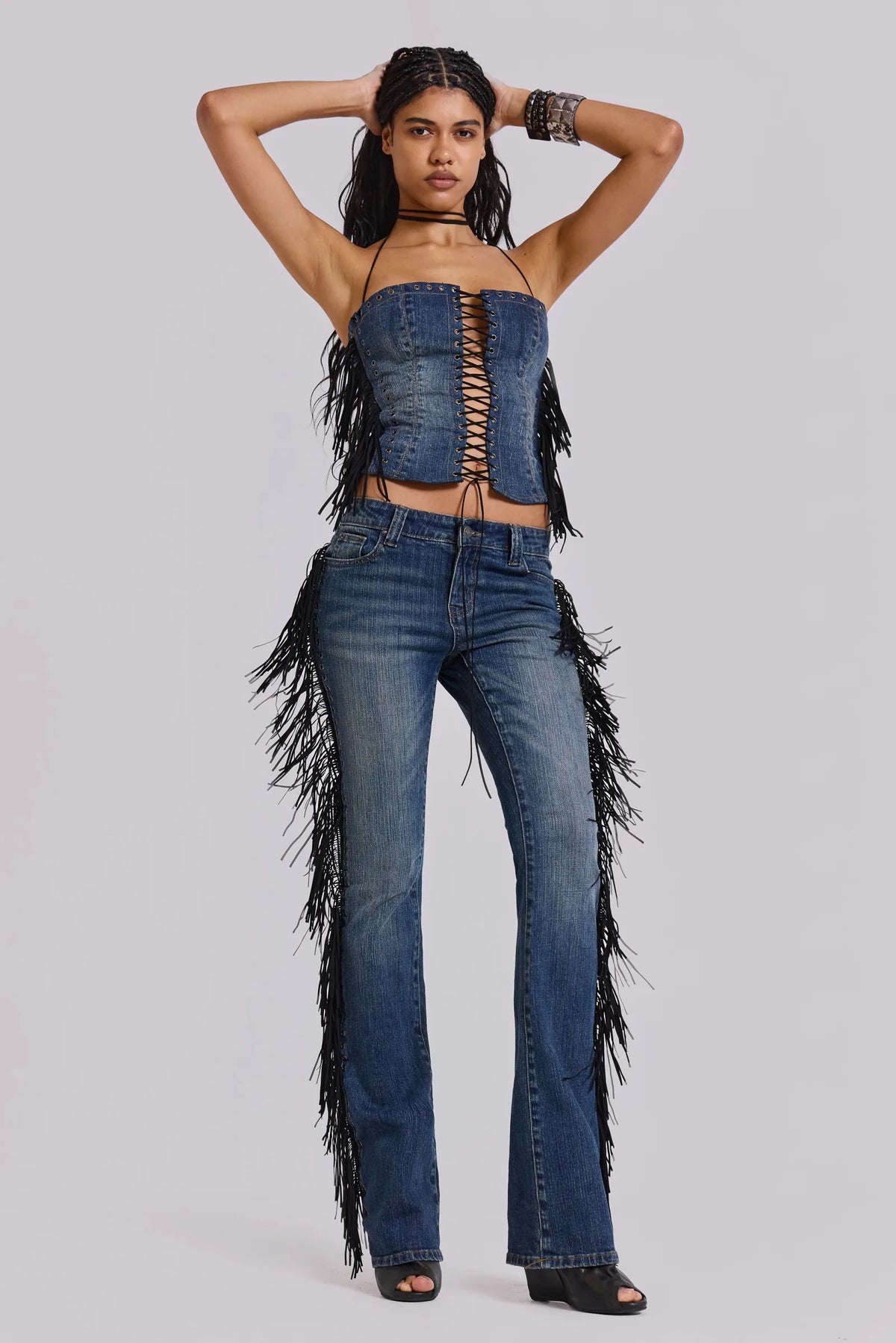 MISS MONDAY | JEANS MIT FRANSEN