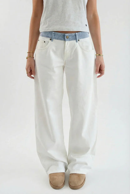 MISS MONDAY | JEANS MARINA A GAMBA LARGA