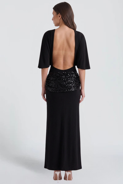 MISS MONDAY | MAXI-JURK MET PAILLETTENCEINTUUR