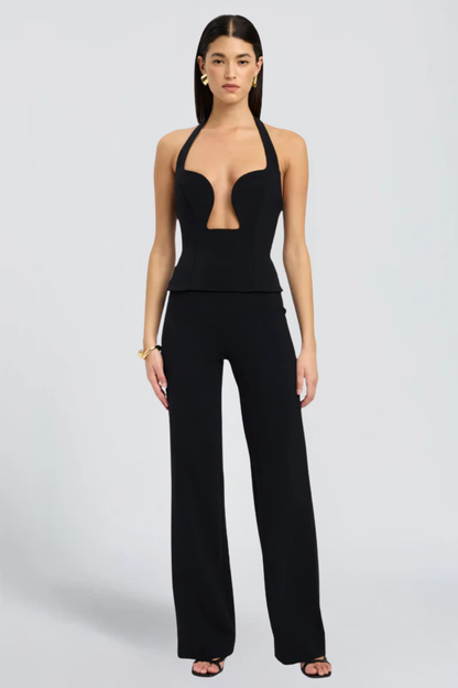 MISS MONDAY | DEEP CUT-OUT HALTERNECK